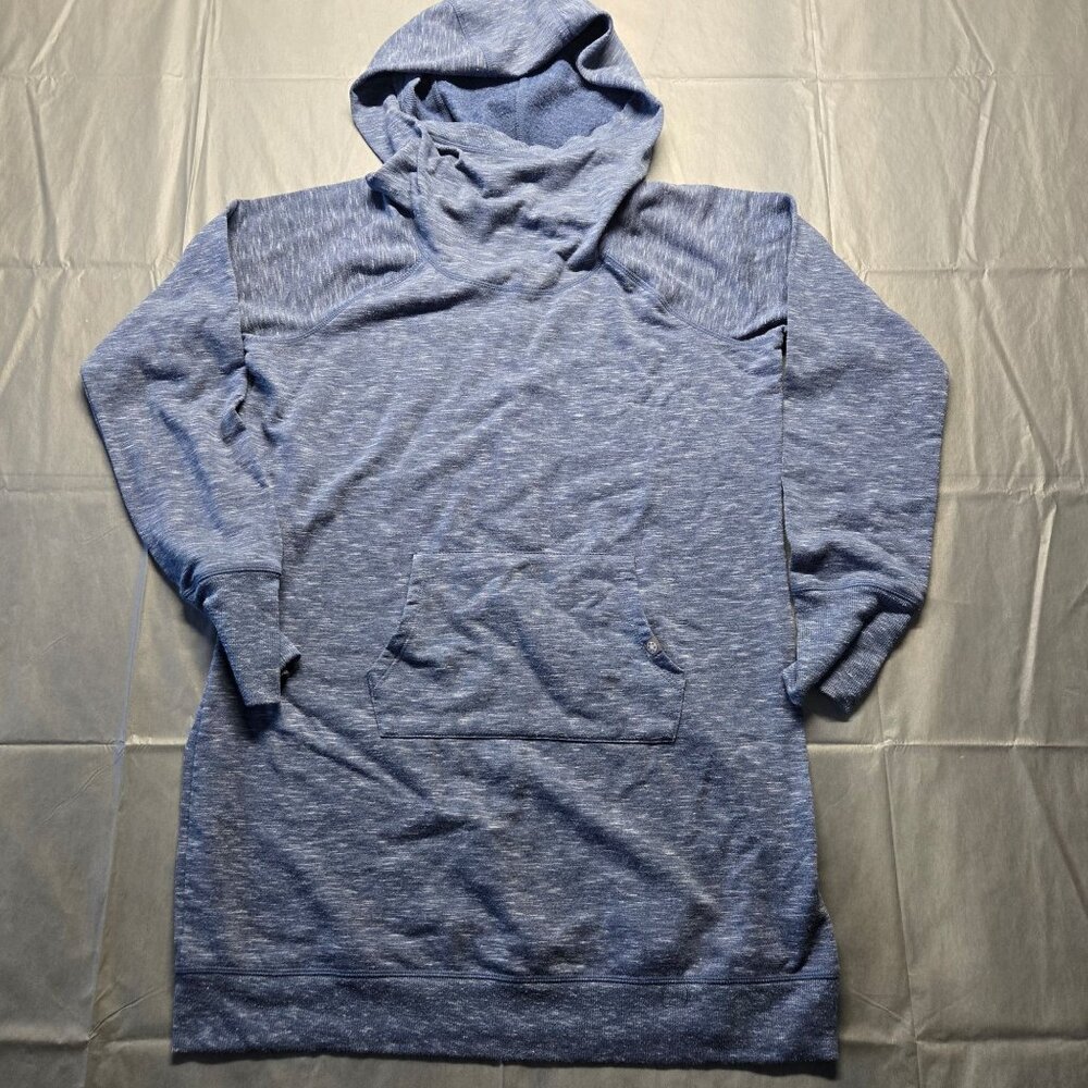 Gaiam Heathered Hooded Tunic Sweatshirt Womens Sz M